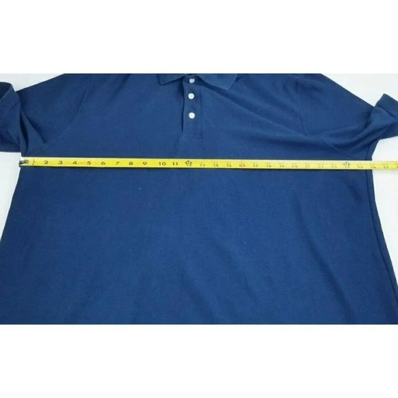 The Foundry Size 2XLT Men's Navy Blue Short Sleeve Polo Shirt - Picture 2 of 5